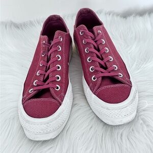 Converse Chucks Plateau Pink Chuck Taylor All Star Rainbow